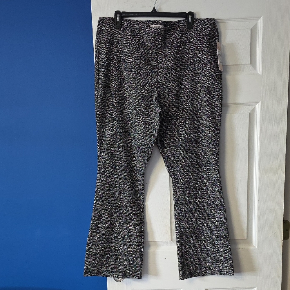 Nanette Lepore Black and White Textured Pants